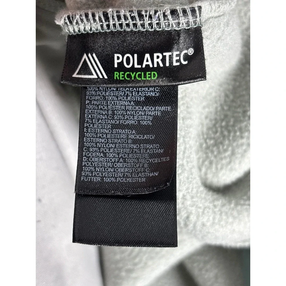 The North Face Fleece Jacket Full Zip Green Gray‎ Men's Size Medium